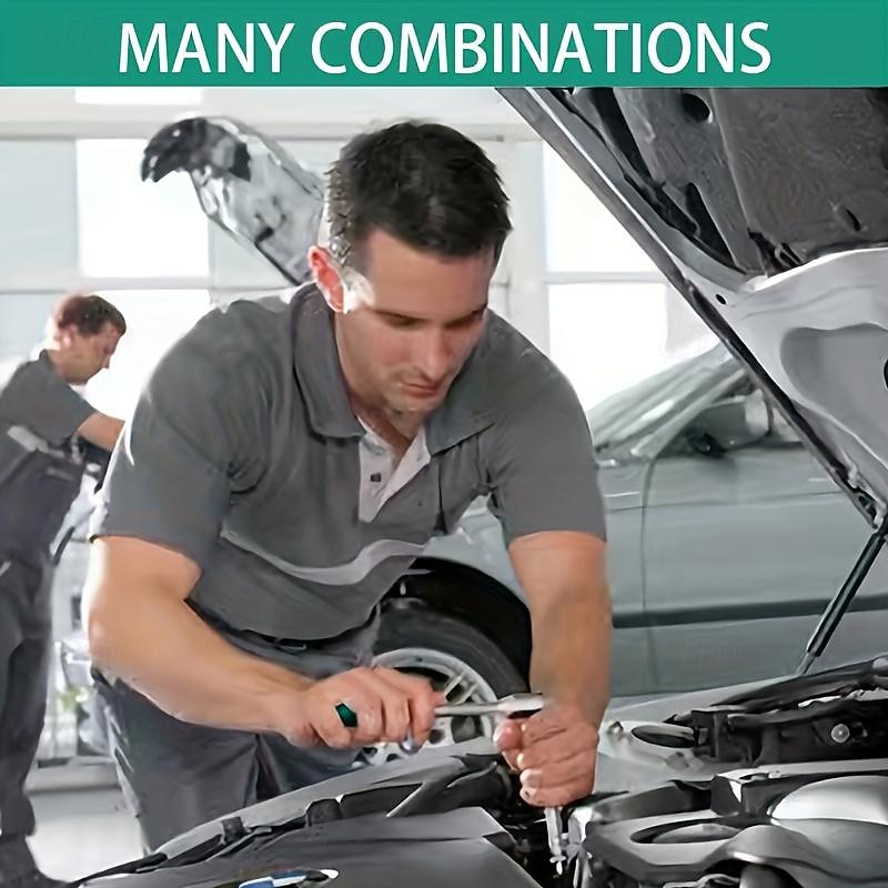 53-Piece Car Repair Toolkit Efficient Durable Tools with Quick Ratchet Wrench - Your DIY Maintenance Companion4