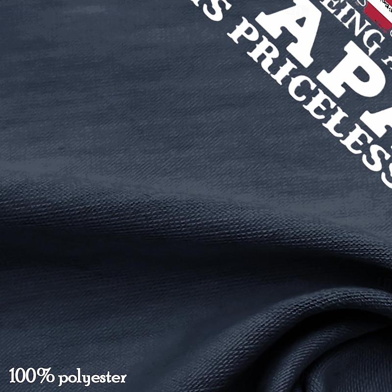 Men's Dad & Papa T-Shirt: 'Being a Dad is an Honor, Being a Papa is Priceless' Patriotic American Flag Graphic Tee, Father's Day Gift2