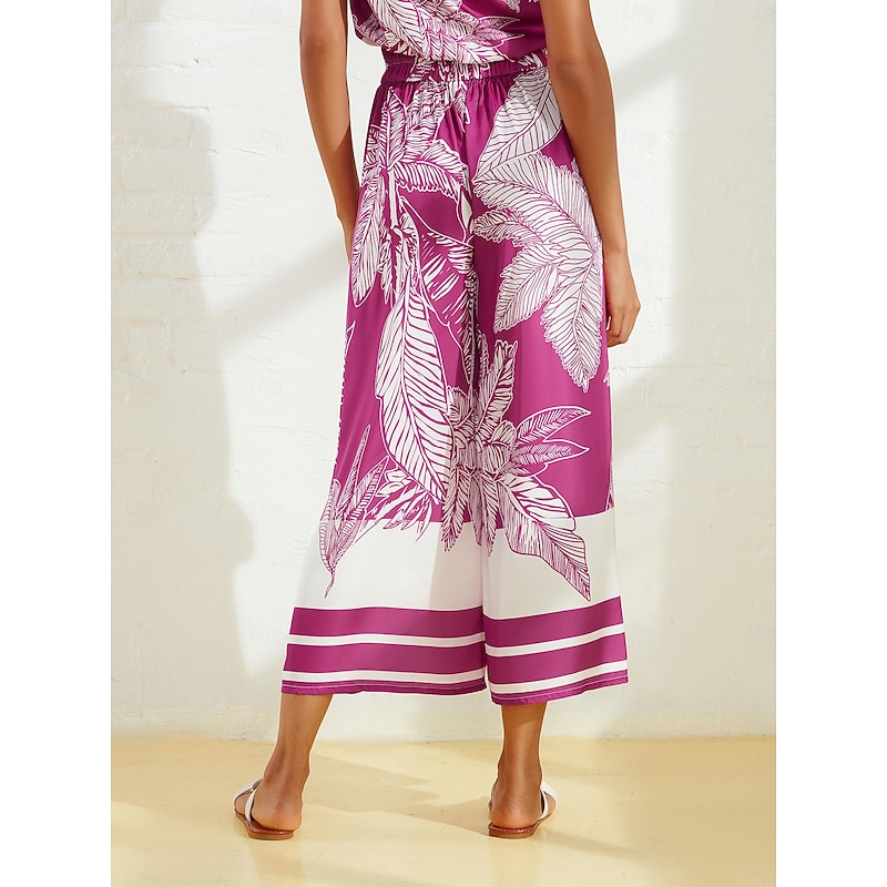 Satin Vacation Full Length Trousers2