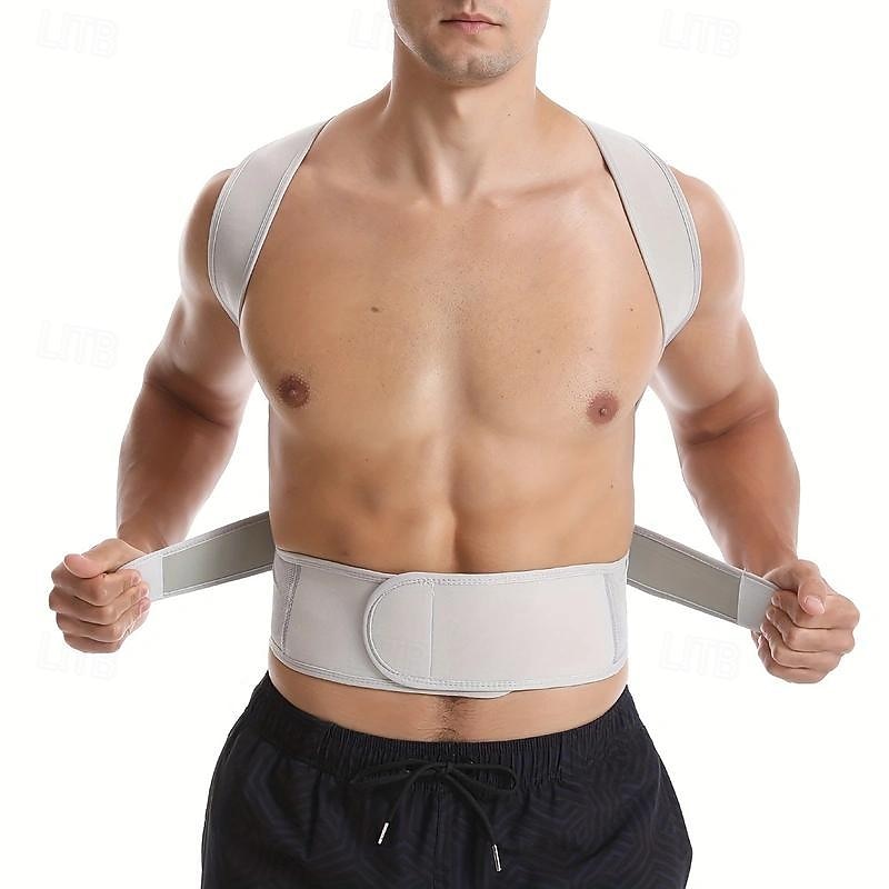 Unisex Posture Corrector Adjustable, Comfort Fit Back Support Brace to Stop Slouching  Hunching, Hand Washable4