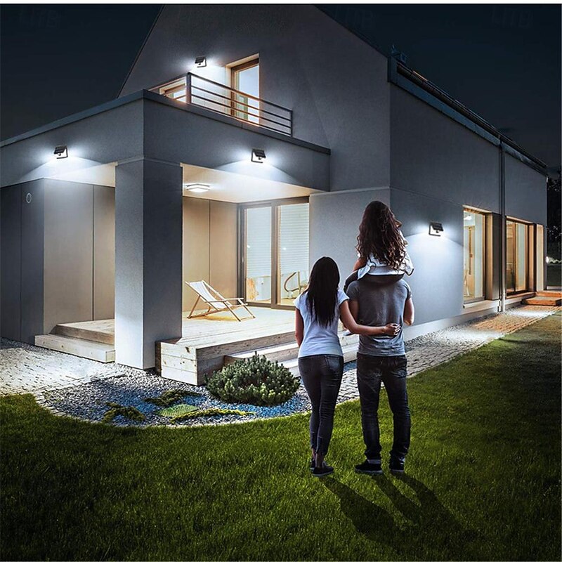 Solar Outdoor Wall Light 40LED IP65 Waterproof Sports Outdoor Wall Light Courtyard Garage Lighting Outdoor Garden 1PC4