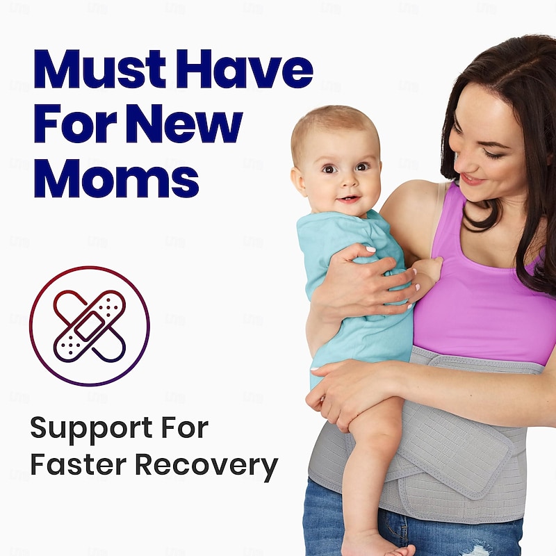 Abdominal Binder Post Surgery Tummy Tuck - Postpartum Belly Band Wrap  Post C Section Belly Binder Recovery Stomach Compression Hernia Belt For Men amp Women After Pregnancy, Hysterectomy2