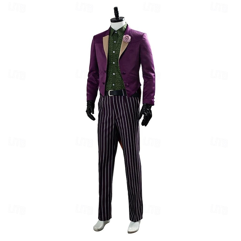 Joker Clown Suits & Blazers Movie Cosplay Costume Fancy Dress Movie Cosplay for Men's Adults Halloween Carnival Party3