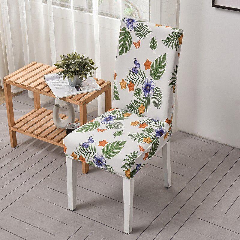 Floral Dining Chair Cover Super Fit Stretch Removable Washable High Back Dining Chair Cover Seat Slipcover for Hotel Dining Room Ceremony Banquet Wedding Party4