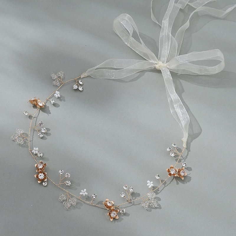Crown Tiaras Headbands Headdress Rhinestone Alloy Wedding Cocktail Luxury Retro With Rhinestone Flower Headpiece Headwear4