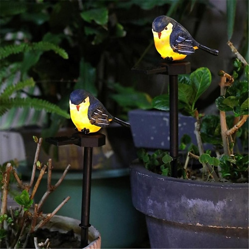Solar LED Bird light Sparrow Light Animal Solar Garden Light Waterproof LED Outdoor Solar Light Lawn Light Garden Decoration 1PC2