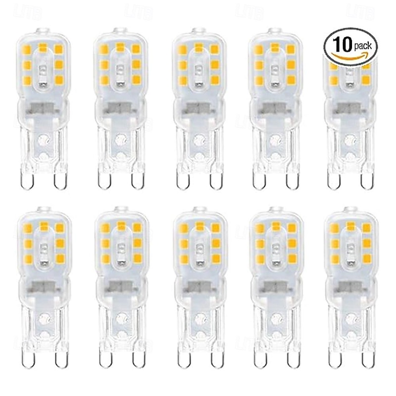 10pcs Dimmable Super Bright G9 LED Light Bulb 3W 220V 2835 Lamp Cold White/Warm White Constant Power Light LED Lighting G9 Bulbs2
