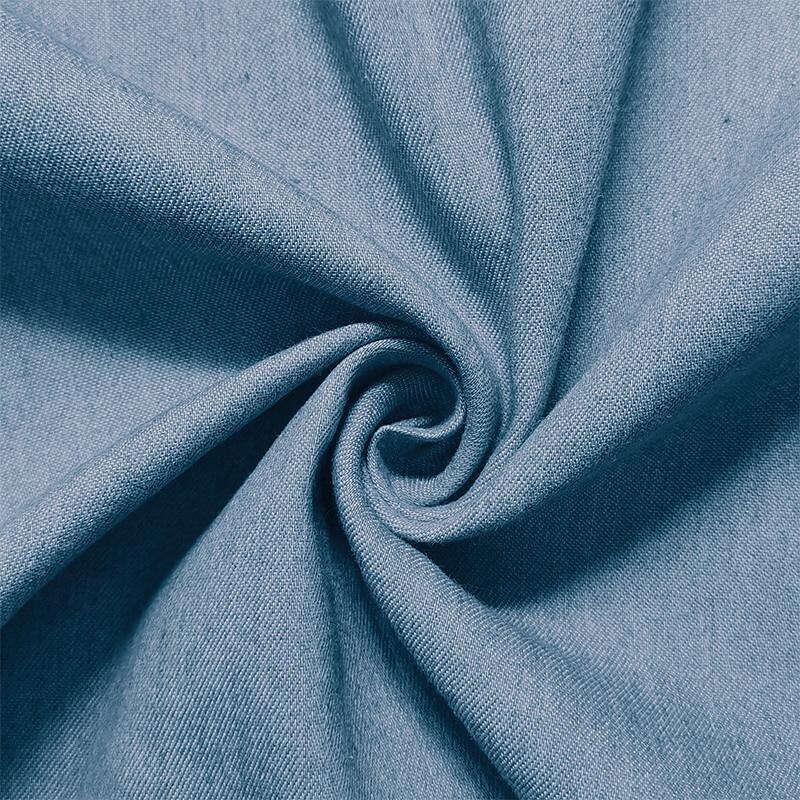 Men's Shirt Summer Shirt Denim Shirt Chambray Shirt Dark Navy Navy Blue Light Blue Short Sleeve Graphic Prints Standing Collar Casual Daily Drawstring Clothing Apparel Fashion Casual Breathable4