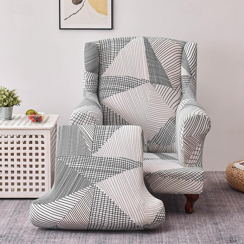 Soft Elastic Tiger Bench Cover Leisure Stool Cover Plaid All-wrap Sofa Chair Cover2