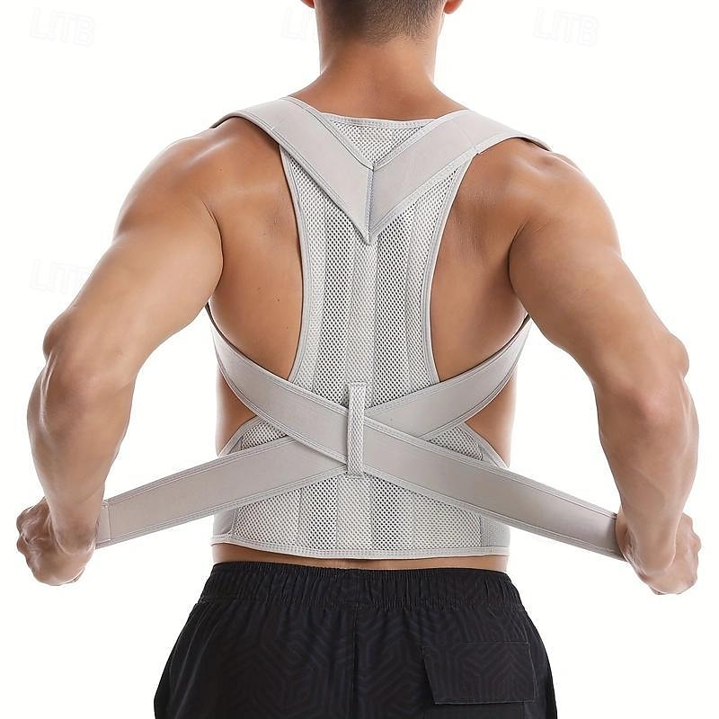 Unisex Posture Corrector Adjustable, Comfort Fit Back Support Brace to Stop Slouching  Hunching, Hand Washable3