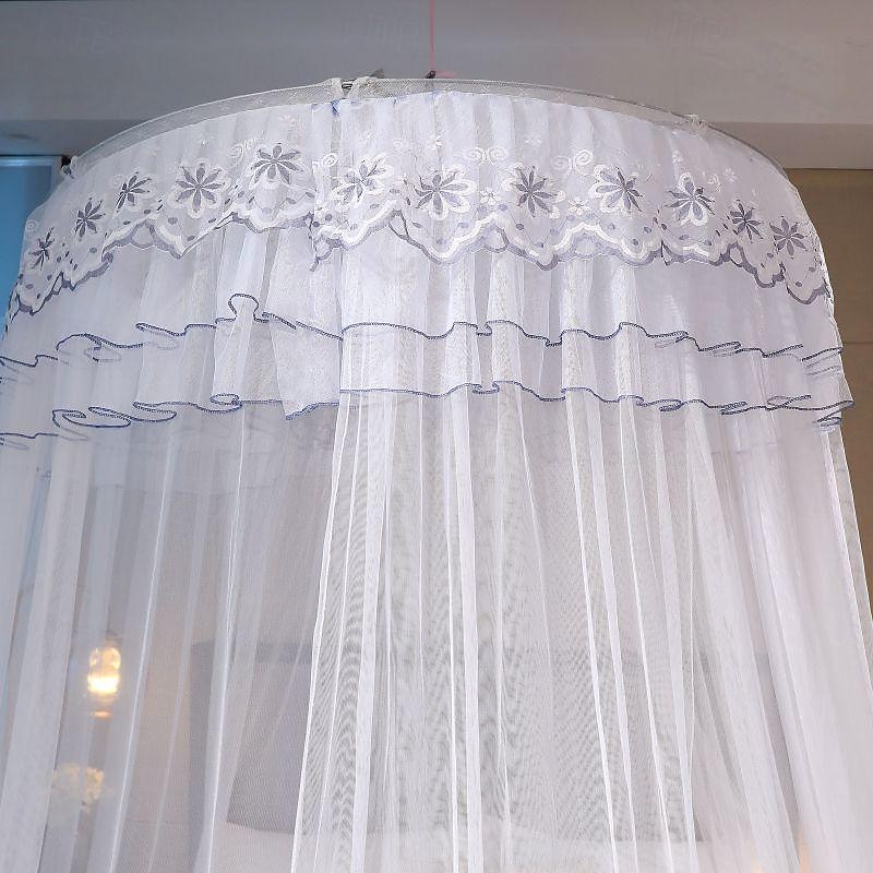 Princess Style Dome Mosquito Net Density Gauze Household Nets Extra Space Mosquito Net Butterfly Floral Series for Bedroom Floor Hem4