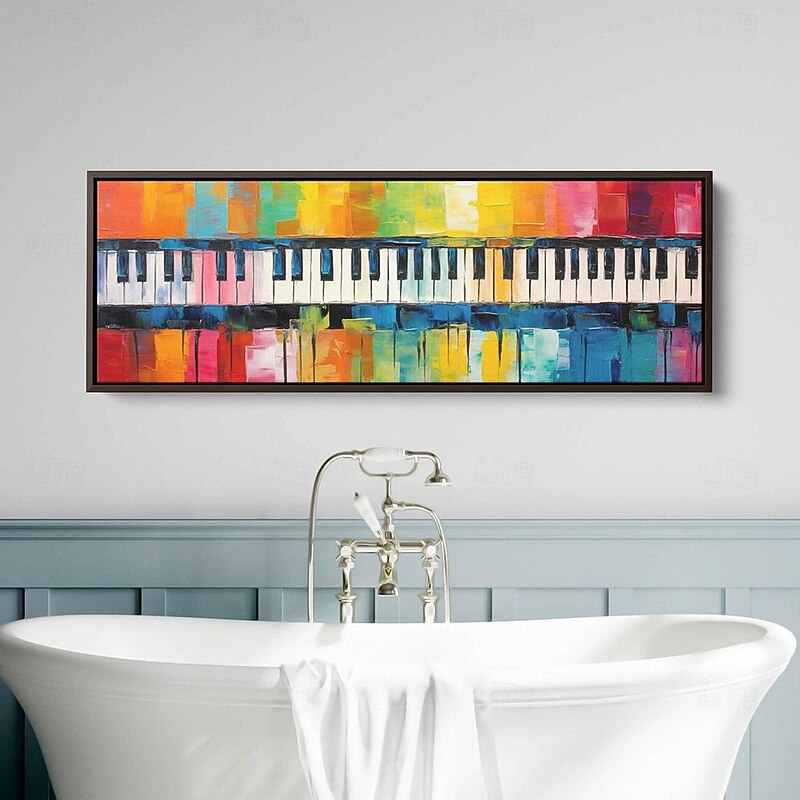 Hand painted Abstract Colorful Piano Keys Oil Painting Textured Painting Canvas Painting best  Gift For Pianist Gift For Musician oil painting still life oil painting3