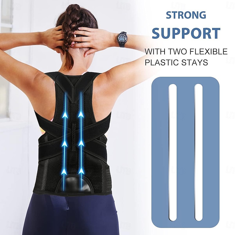 Back Brace Posture Corrector for Women and Men - Adjustable Posture Back Brace for Upper and Lower Back Pain Relief - Improve Back Posture and Lumbar Support4