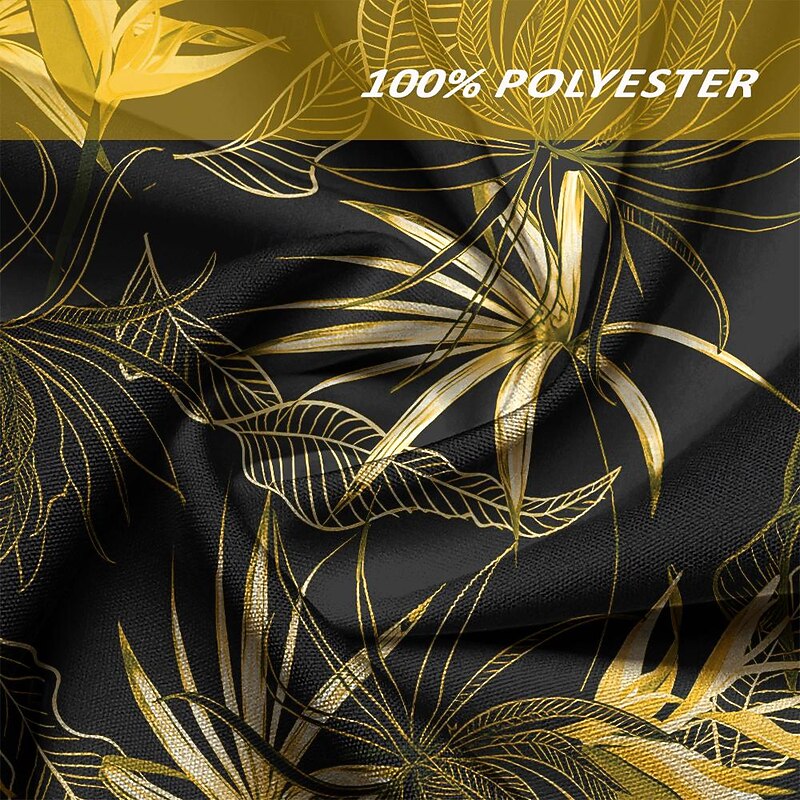 Men's Tropical Palm Leaf Tropical Plants Shirt Summer Hawaiian Shirt Aloha Shirt Short Sleeve Shirt Turndown Hawaiian Resort Casual Hawaiian Holiday Yellow Blue Brown S M L3