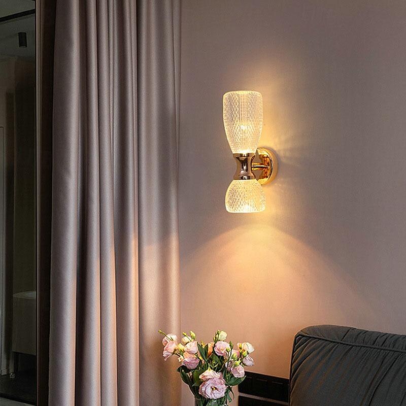Wall Sconce Lamps Lighting Fixture Crystal Nordic Modern Style Sconce Light Up and Down Lighting Wall Mount Lamp Wall Lighting for Bedroom Living Dining Room Bedside lamp 85-265V2
