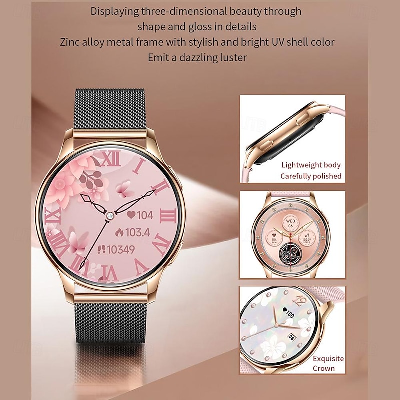 696 Y11 Smart Watch 1.32 inch Smartwatch Fitness Running Watch Bluetooth ECG+PPG Pedometer Call Reminder Compatible with Android iOS Women Men Hands-Free Calls Message Reminder IP 67 42mm Watch Case3