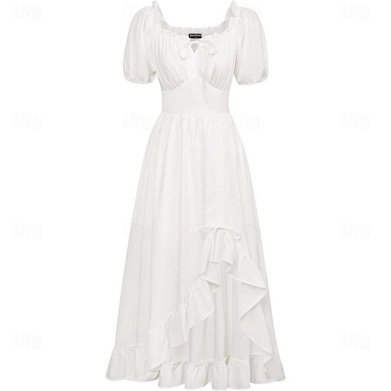 Retro Vintage Medieval Renaissance Celtic Dress Viking Elven Fancy Dress Women's Celtic Pirate Fantasy Halloween Carnival Masquerade LARP Adults Dress3