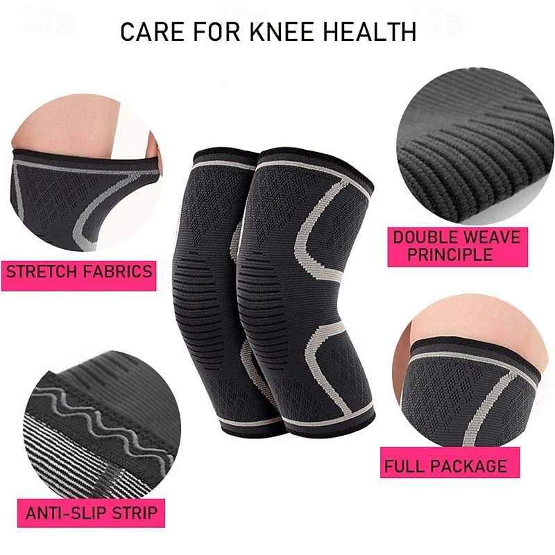 1PC Non-slip Sports Kneepad,Outdoor Hiking Knee Protector,Knee Braces for Arthritis, Men Basketball Football Knee Support Brace2