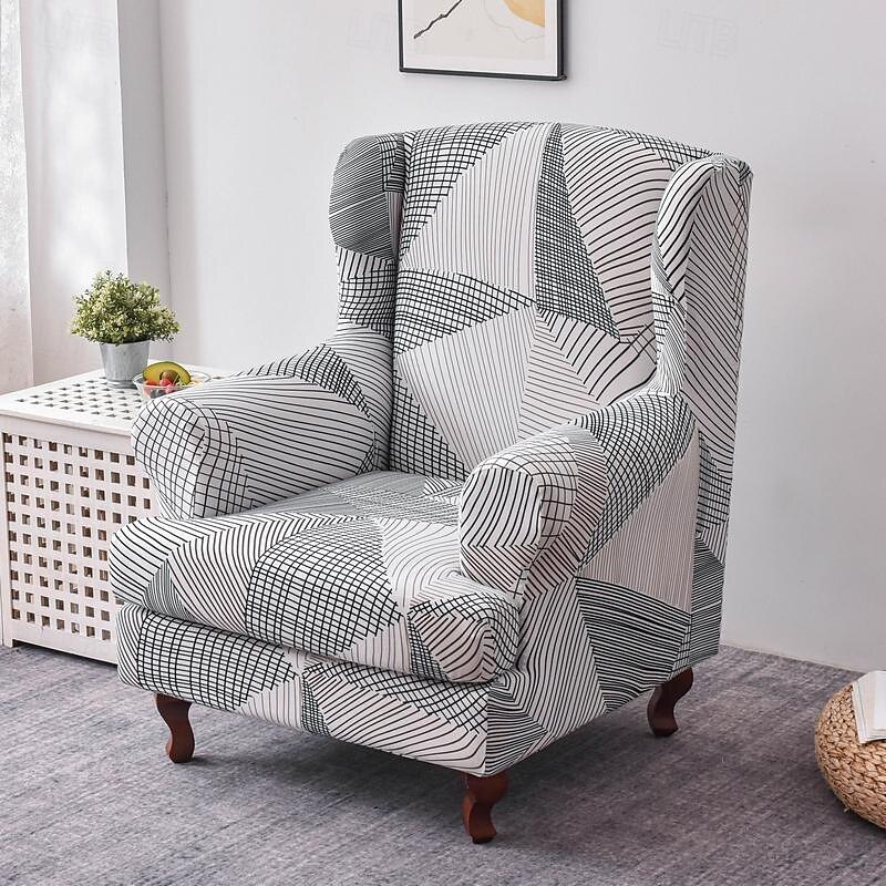 Soft Elastic Tiger Bench Cover Leisure Stool Cover Plaid All-wrap Sofa Chair Cover