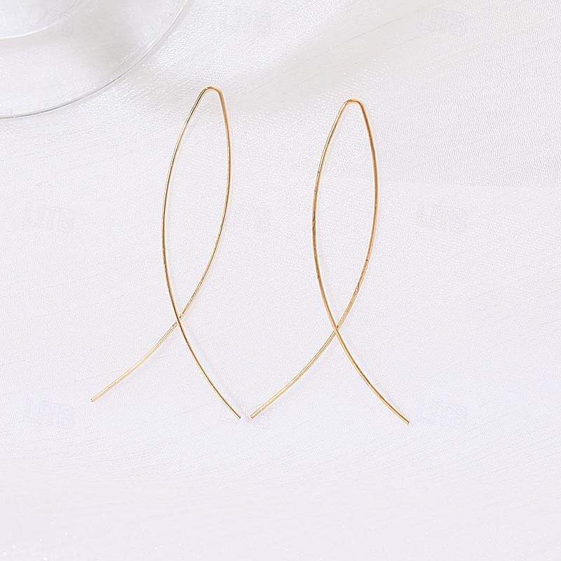 1 Pair Stud Earrings Drop Earrings For Women's Party Evening Date Birthday Alloy Fancy Fashion3
