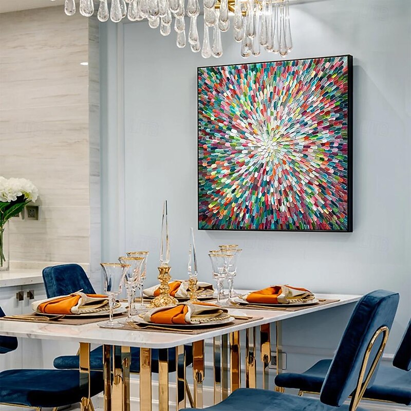 Mintura Handmade Colorful Texture Abstract Oil Paintings On Canvas Wall Art Decoration Modern Pictures For Home Decor Rolled Frameless Unstretched Painting4