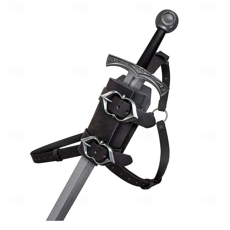 Punk & Gothic Medieval Steampunk Outfits Warrior Fancy Dress Men's Women's Unisex Pirate Halloween Carnival Masquerade Performance Party LARP Adults' Sscabbard All Seasons3