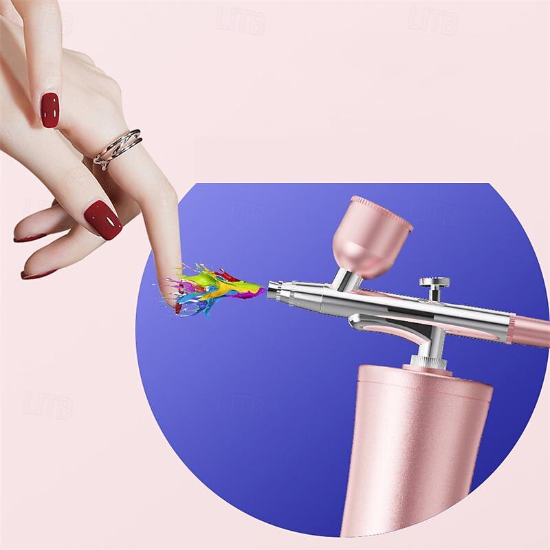 Compact Rechargeable Airbrush Kit  USB-Powered Precision 0.3mm Tip Portable for Makeup Tattoos Artistry Crafting3