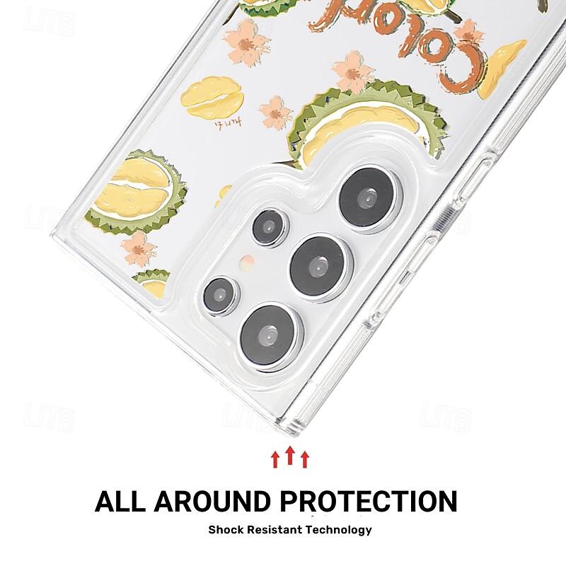 Phone Case For Samsung Galaxy S25 S24 S23 S22 Plus  Ultra S23 FE A55 5G A35 5G A25 A15 A14 Back Cover Ultra Thin Non-Yellowing Shockproof Flower Floral TPU3