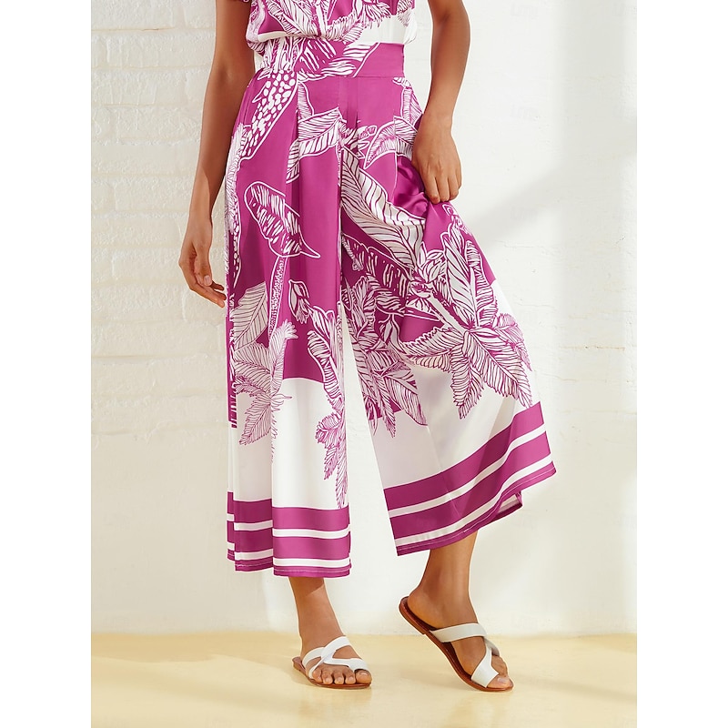 Satin Vacation Full Length Trousers4