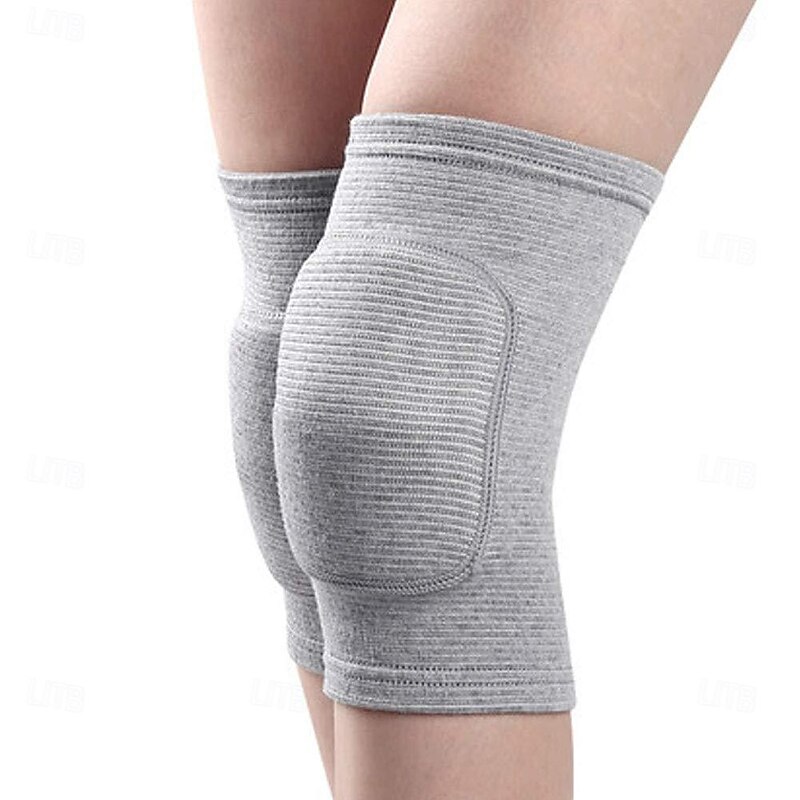 1 Pair Portable Knee Support Eco-friendly Knee Guard Elastic Fabric Fitness Protector Knee Sports Gear Pad