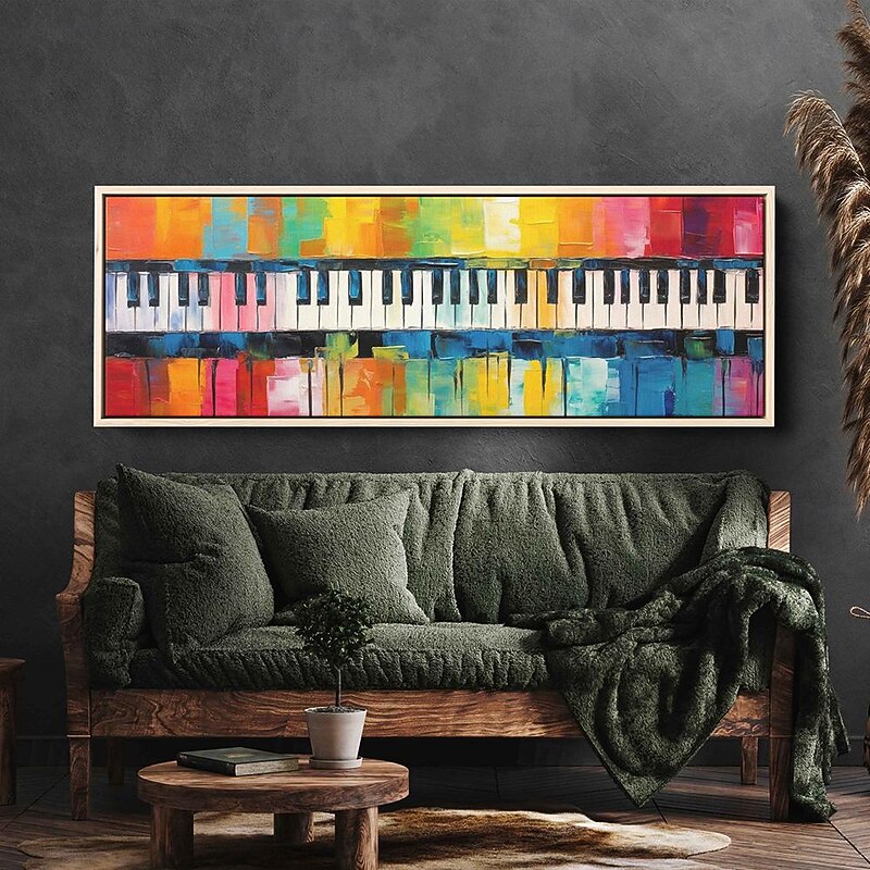 Hand painted Abstract Colorful Piano Keys Oil Painting Textured Painting Canvas Painting best  Gift For Pianist Gift For Musician oil painting still life oil painting4