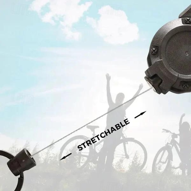 Outdoor Automatic Retractable Wire Rope Luya Tactical Keychain,Heavy Duty Retractable Pull Reel Carabiner Key Chains Strong Steel Wire Rope Buckle Spring Key Ring Outdoor Sporty Keychain Tool4