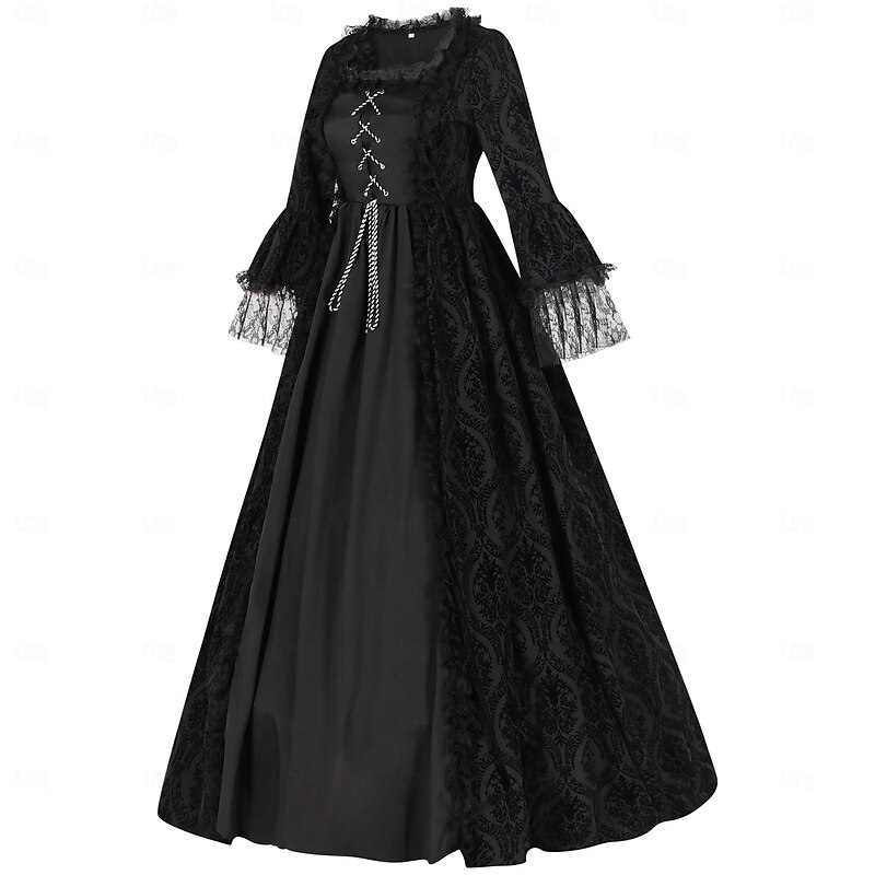 Medieval Renaissance Cocktail Dress Prom Dress Outlander Fancy Dress Women's Fantasy Halloween Carnival Masquerade Party / Evening Festival Adults' Dress3