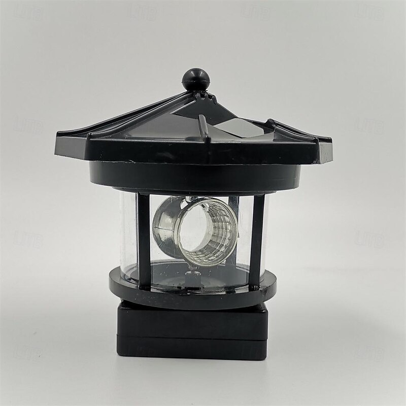 Lighthouse LED Solar Light Tower Ground Lamp Pathway Lamp Outdoor Landscape Lights Temple Night Lamp Rotating Solar Light Villa Lamp Beacon Lamp Beacon Light Resin to Rotate2