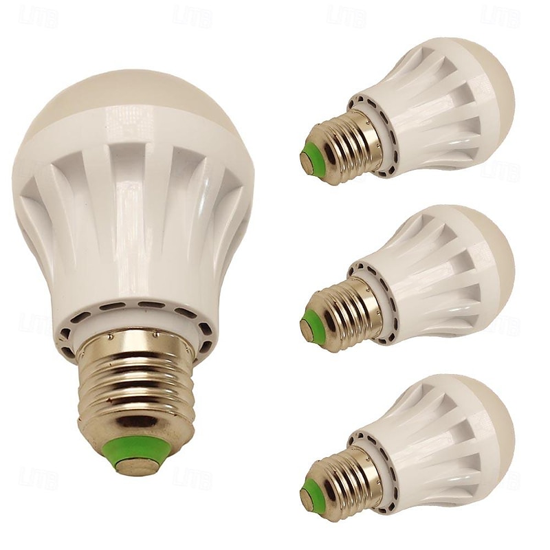E27 LED Bulb Energy Saving Power Saving 5W Replacement Tungsten 220V for Home Lighting A19 4pcs