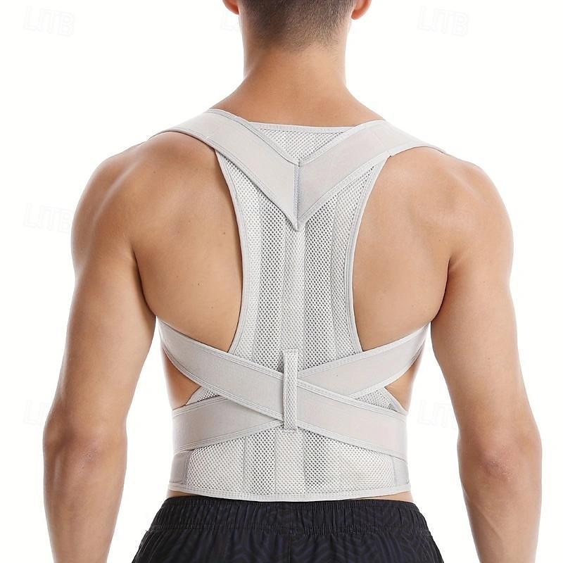 Unisex Posture Corrector Adjustable, Comfort Fit Back Support Brace to Stop Slouching Hunching, Hand Washable 2025 - $18.49