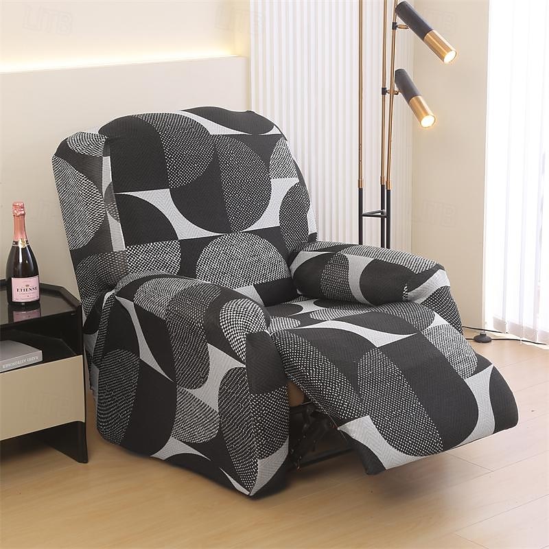Recliner Sofa Cover Non-Slip All-Inclusive Massage Lazy Boy Single Seat Couch Cover Durable Armchair Slipcover Stretchable Protector for Living Room or Office Furniture