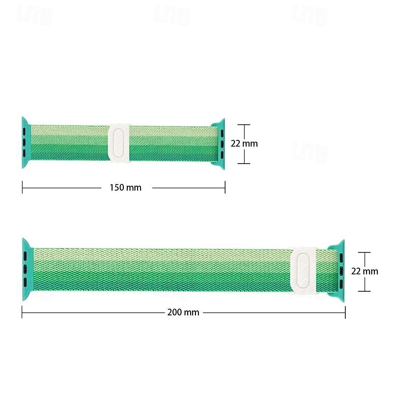 Sport Band Compatible with Apple Watch band 38mm 40mm 41mm 42mm 44mm 45mm 49mm Elastic Adjustable Nylon Strap Replacement Wristband for iwatch Ultra 2 Series 9 8 7 SE 6 5 4 3 2 14