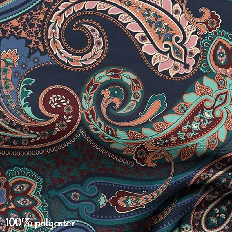 Paisley Men's Ethnic Style 3D Print T shirt Tee Henley Shirt Casual Daily T shirt Black Short Sleeve Henley Shirt Summer Clothing Apparel S M L XL XXL 3XL2