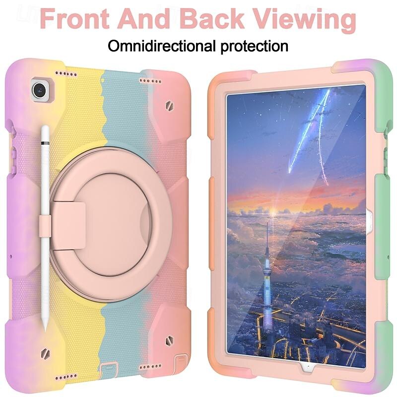 Tablet Case Cover For Samsung Galaxy Tab A9 8.7" A8 10.5'' A9 Plus 11" Pencil Holder 360° Rotation Shoulder Strap PC Silicone4