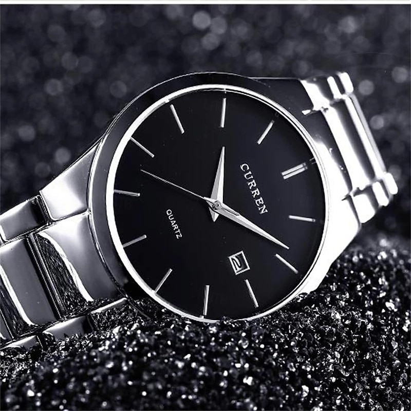 CURREN Men Quartz Watch Minimalist Sports Fashion Business Calendar Waterproof Decoration Steel Watch2