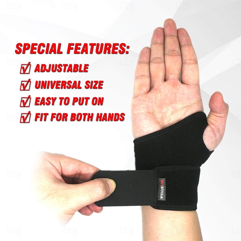 Wrist Brace for Carpal Tunnel, Comfortable and Adjustable Wrist Support Brace for Arthritis and Tendinitis, Wrist Compression Wrap for Pain Relief, Fit for Both Left Hand and Right Hand2