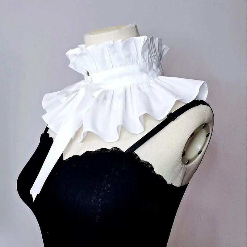 Retro Vintage Rococo Victorian Neck Collar Ruffled Collar Fancy Dress Women's Halloween Carnival Masquerade Party Carnival of Venice Adults Collar2