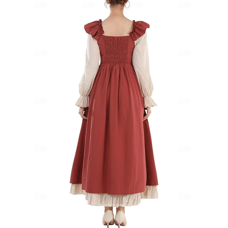 Medieval Renaissance Cocktail Dress Masquerade Prom Dress Outlander Fancy Dress Women's Celtic Pirate Fantasy Halloween Carnival Masquerade Party / Evening Festival Adults' Dress4