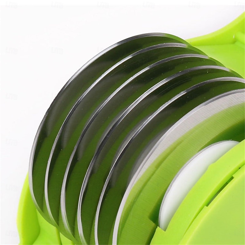 1/2PC Parsley Chopper Roller Manual Hand Scallion Chive Mint Cutter Parsley Chopper for Tabouleh with 6 Stainless Steel Blade3