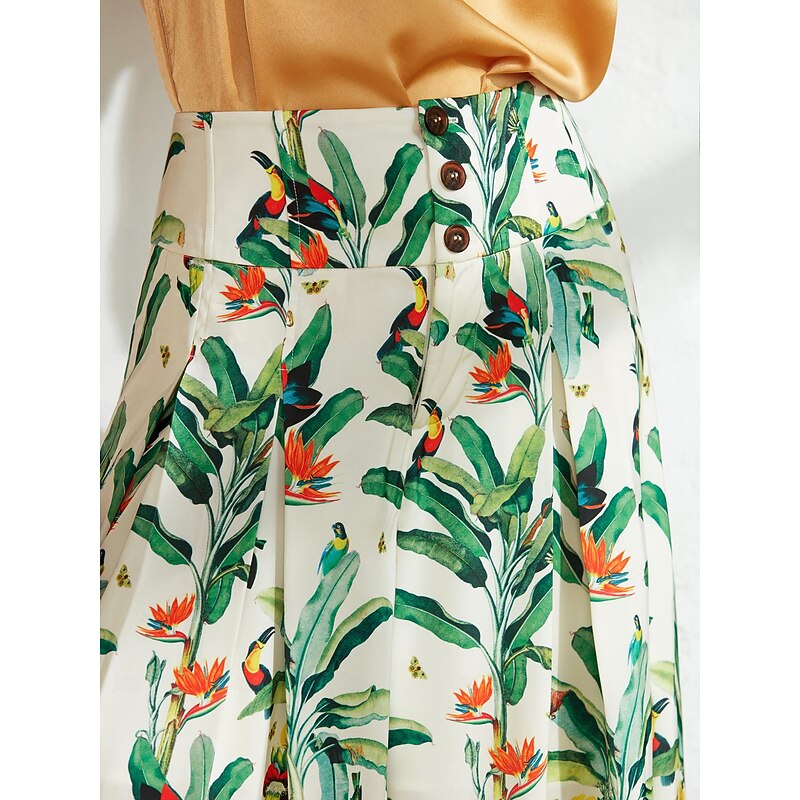 Satin Wide Leg Vacation Full Length Pants4