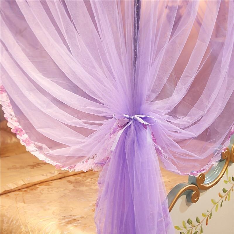 79inch Mosquito Net for Bed with Stainless Steel Bracket Increase Space Gorgeous Mosquito Net Tent Heightening Enlarge Encryption Dustproof4