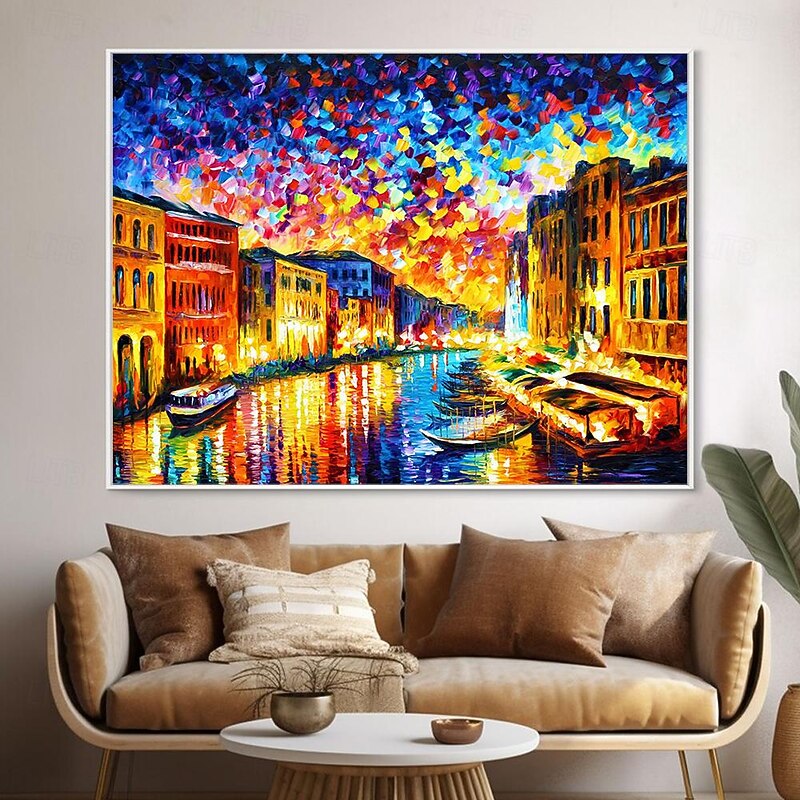 Oil Painting Handmade Hand Painted Wall Art Abstract by Knife Canvas Painting Home Decoration Decor Rolled Canvas (No Frame)3