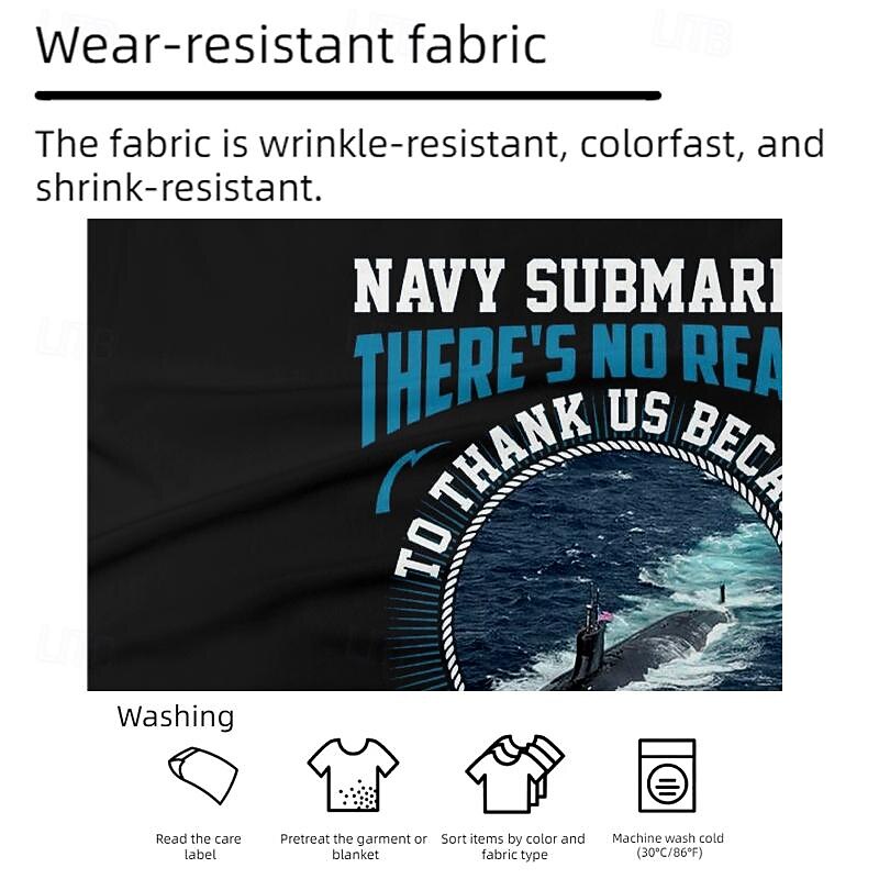 NAVY SUBMARINES Men's Casual 3D Print Henley Shirt Graphic Letter Henley Clothing Apparel  Daily Short Sleeve Print Button-Down Fashion Designer Comfortable3