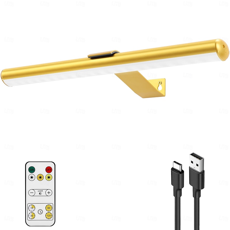 Rechargeable Picture Light with Remote, Dimmable Wireless Battery Painting Light, Art Light Display Lamp with Dimmable Timer, Picture Light for Picture Gallery Dart 30/40cm2